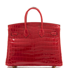 將圖片加載到圖庫查看器中， [New] Hermès Braise Niloticus Crocodile Birkin 25cm Gold Hardware
