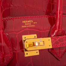 Muatkan imej ke dalam penonton Galeri, [New] Hermès Braise Niloticus Crocodile Birkin 25cm Gold Hardware
