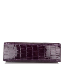 Load image into Gallery viewer, [NEW] Hermès Kellymini Mini, Pochette | Cassis, Shiny Alligator, Gold Hardware
