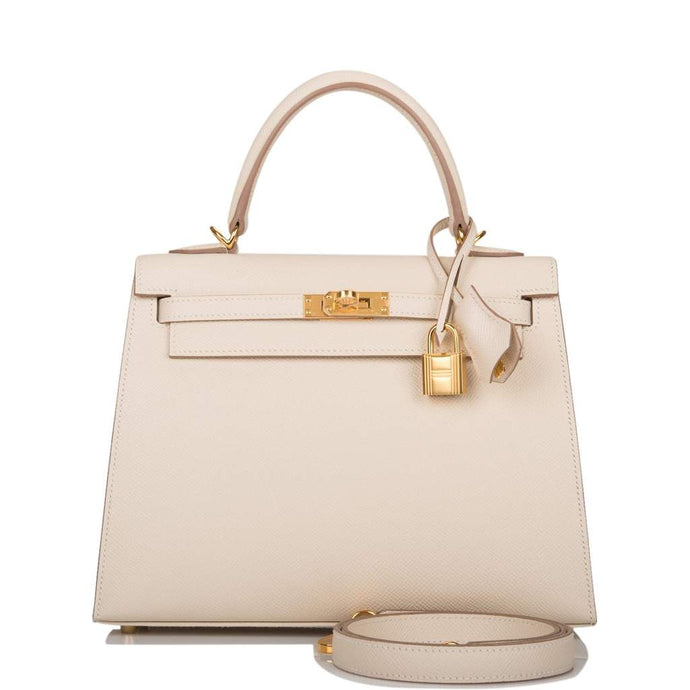[NEW] Hermès Kelly Sellier 25 | Craie, Epsom Leather, Gold Hardware