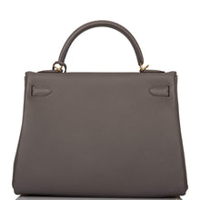 Load image into Gallery viewer, [NEW] Hermès Kelly Retourne 32 | Etain, Togo Leather, Gold Hardware
