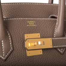 Muatkan imej ke dalam penonton Galeri, [New] Hermès Birkin 30 | Etoupe, Clemence Leather, Gold Hardware
