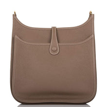 Load image into Gallery viewer, [New] Hermès Etoupe Clemence Evelyne III PM Bag Gold Hardware
