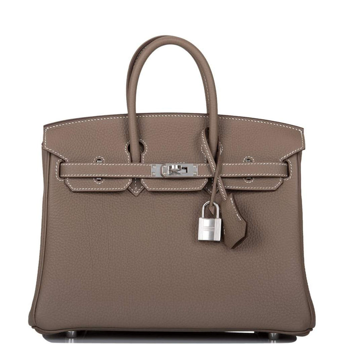 [New] Hermès Etoupe Togo Birkin 25cm Palladium Hardware