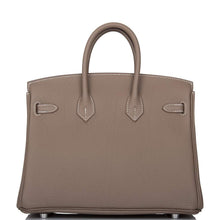將圖片加載到圖庫查看器中， [New] Hermès Etoupe Togo Birkin 25cm Palladium Hardware
