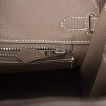 將圖片加載到圖庫查看器中， [New] Hermès Etoupe Togo Birkin 25cm Palladium Hardware
