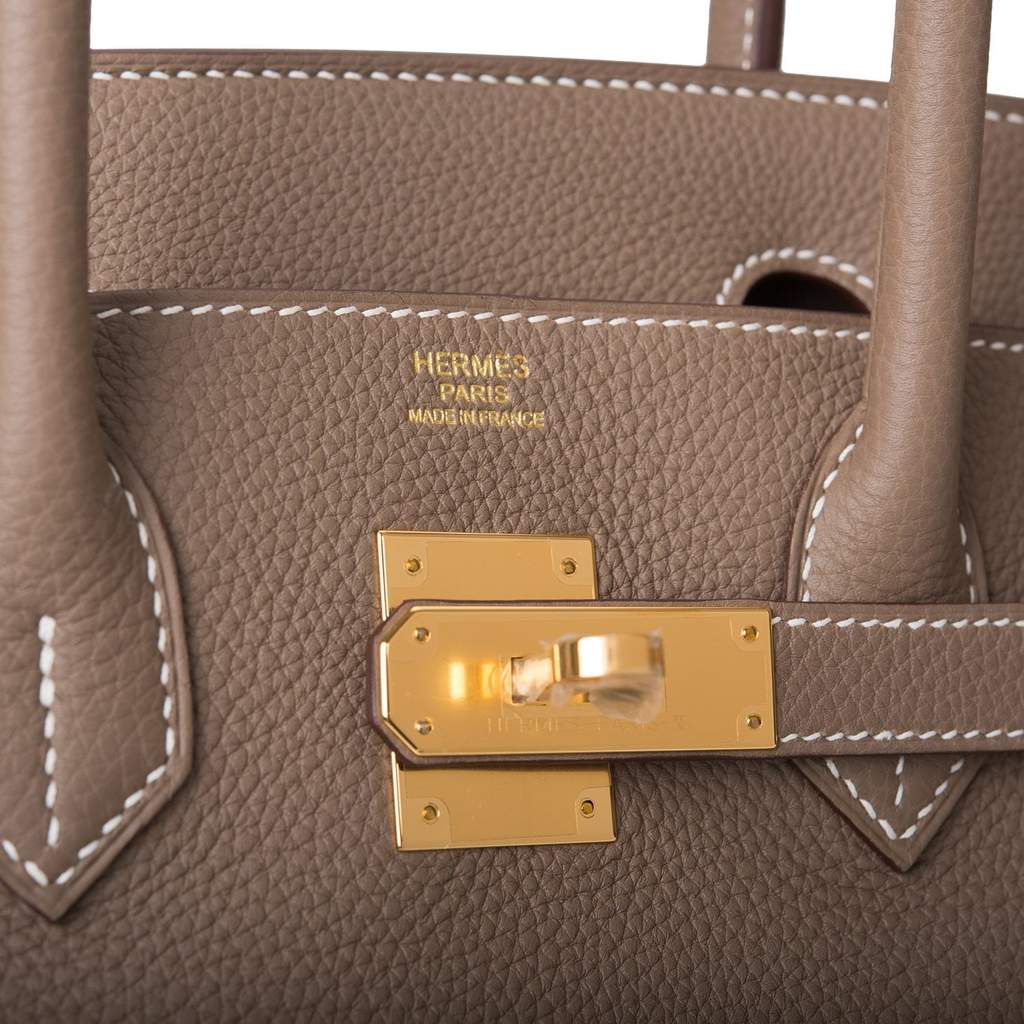 [New] Hermès Birkin 30 | Etoupe, Togo Leather, Gold Hardware