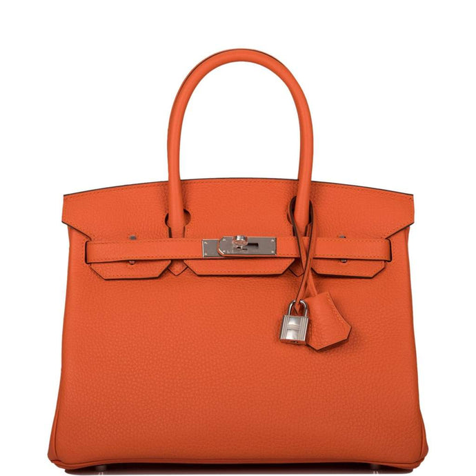 [New] Hermès Birkin 30 | Feu, Clemence Leather, Palladium Hardware