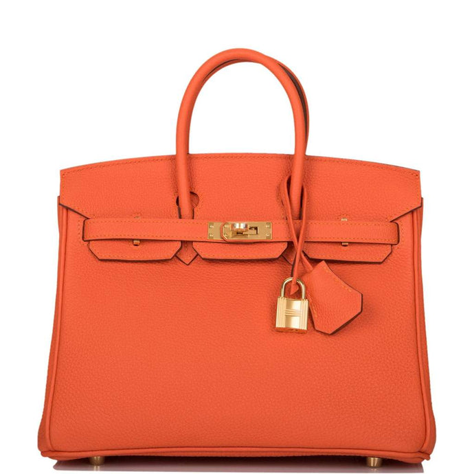 [New] Hermès Feu Togo Birkin 25cm Gold Hardware