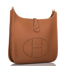 Load image into Gallery viewer, [New] Hermès Gold Clemence Evelyne III PM Bag Gold Hardware
