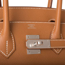 Load image into Gallery viewer, [New] Hermès Birkin Sellier 30 | Gold, Epsom Sellier, Palladium Hardware
