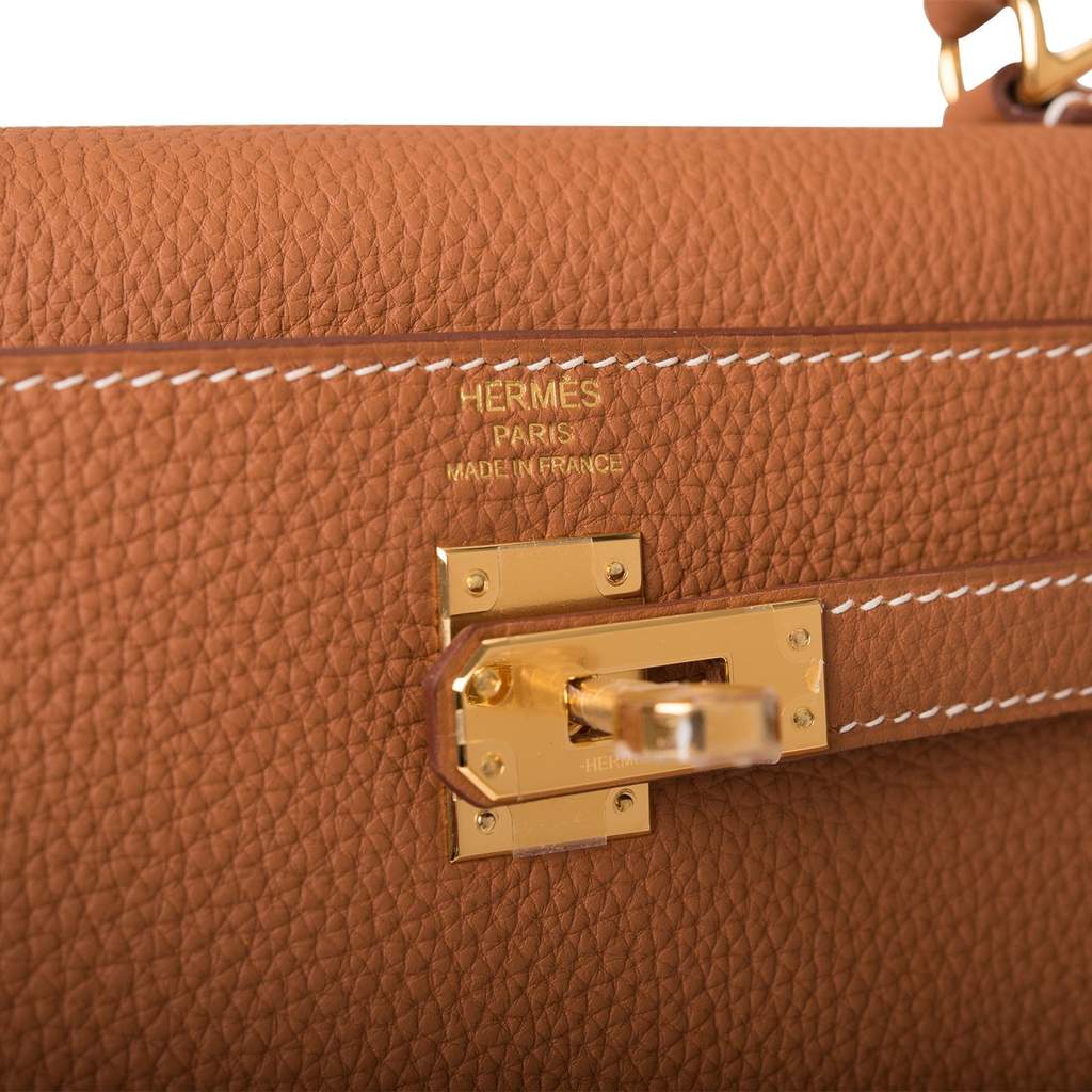 Hermes Kelly 40 Togo brown silver plate AWL4254 – LuxuryPromise