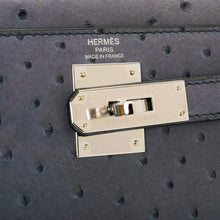Load image into Gallery viewer, [NEW] Hermès Kelly Sellier 28 | Gris Agate, Ostrich Leather, Palladium Hardware
