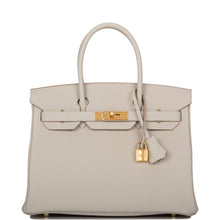 Load image into Gallery viewer, [New] Hermès Birkin 30 | Gris Perle, Togo Leather, Gold Hardware
