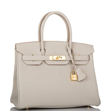 Load image into Gallery viewer, [New] Hermès Birkin 30 | Gris Perle, Togo Leather, Gold Hardware
