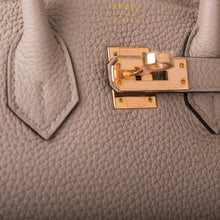 Muatkan imej ke dalam penonton Galeri, [New] Hermès Gris Tourterelle Togo Birkin 25cm Rose Gold Hardware
