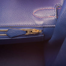 Load image into Gallery viewer, [New] Hermès Birkin 30 Horseshoe Stamp (HSS) | Bi-Color: Rose Azalee and Bleu Electric, Epsom Leather, Brushed Gold Hardware
