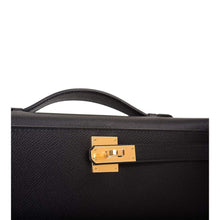 Load image into Gallery viewer, [New] Hermès Kelly Cut | Horseshoe Stamp (HSS), Black, Epsom Leather, Gold Hardware
