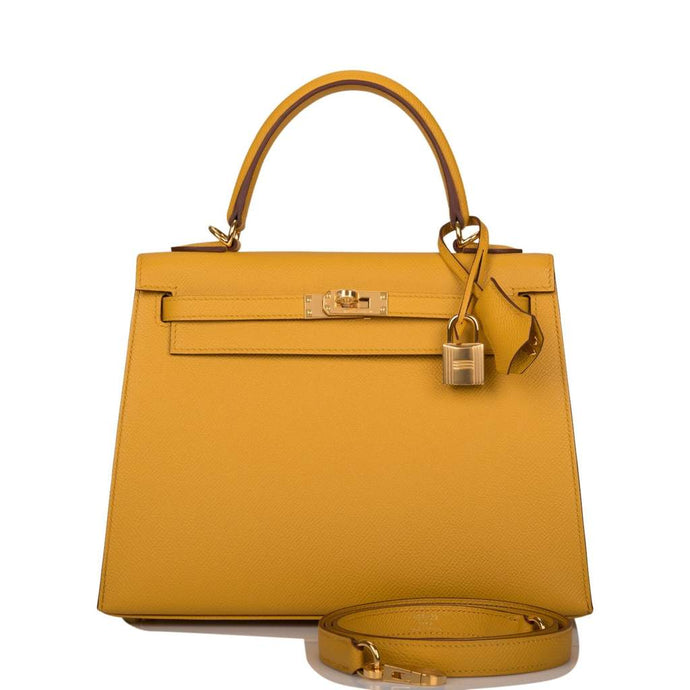 [NEW] Hermès Kelly Sellier 25 | Jaune Ambre, Epsom Leather, Gold Hardware