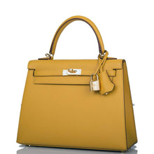 Load image into Gallery viewer, [NEW] Hermès Kelly Sellier 25 | Jaune Ambre, Epsom Leather, Gold Hardware
