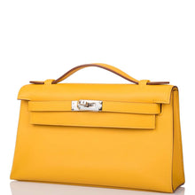 Load image into Gallery viewer, [NEW] Hermès Kellymini Mini, Pochette | Jaune Ambre, Swift Leather, Palladium Hardware
