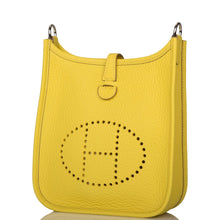 Load image into Gallery viewer, [New] Hermès Lime Clemence Evelyne TPM Bag Palladium Hardware

