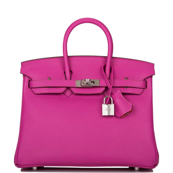[New] Hermès Magnolia Verso Taurillon Novillo Birkin 25cm Palladium Hardware
