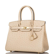 Load image into Gallery viewer, [Pre-Owned] Hermès Birkin 30 | Parchemin, Ostrich Leather, Gold Hardware
