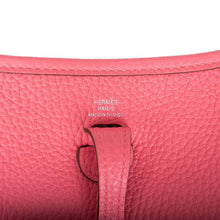 Load image into Gallery viewer, [New] Hermès Rose Azalee Clemence Evelyne TPM Bag Palladium Hardware
