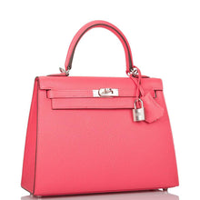 Load image into Gallery viewer, [NEW] Hermès Kelly Sellier 25 | Rose Lipstick, Chevre Leather, Palladium Hardware
