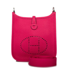 Load image into Gallery viewer, [New] Hermès Rose Mexico Clemence Evelyne TPM Bag Palladium Hardware
