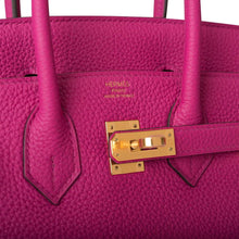 Load image into Gallery viewer, [New] Hermès Rose Pourpre Togo Birkin 25cm Gold Hardware
