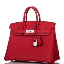Load image into Gallery viewer, [New] Hermès Rouge Casaque Verso Birkin 25cm Palladium Hardware
