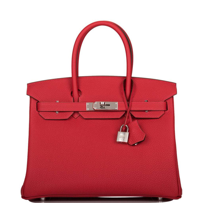 [New] Hermès Birkin 30 | Rouge Casaque Verso, Togo Leather, Palladium Hardware