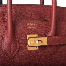 將圖片加載到圖庫查看器中， [Pre-owned] Hermès Rouge H Togo Birkin 25cm Gold Hardware
