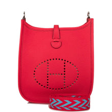 Load image into Gallery viewer, [New] Hermès Rouge de Coeur Clemence Evelyne TPM Bag Palladium Hardware
