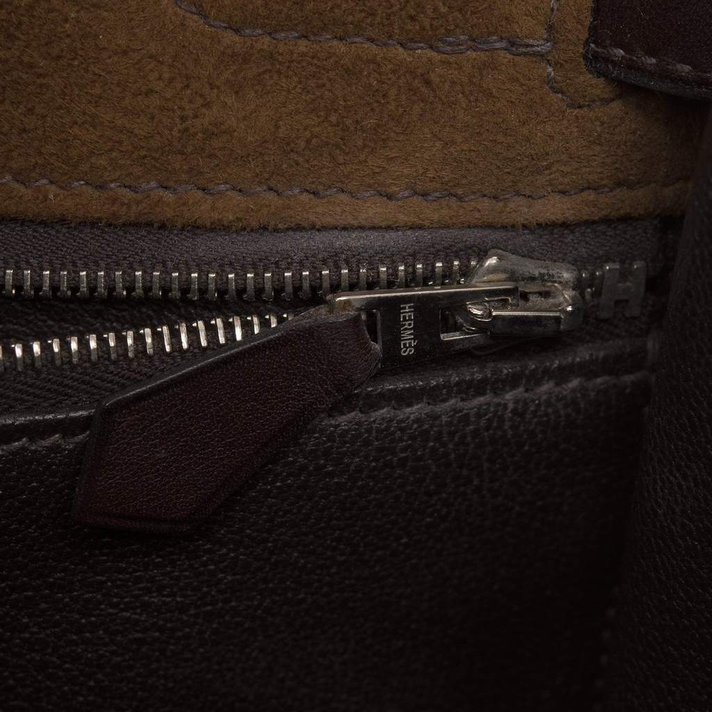 Hermes Kelly 35 Shearling & Ébène Barénia Retourné Exclusive