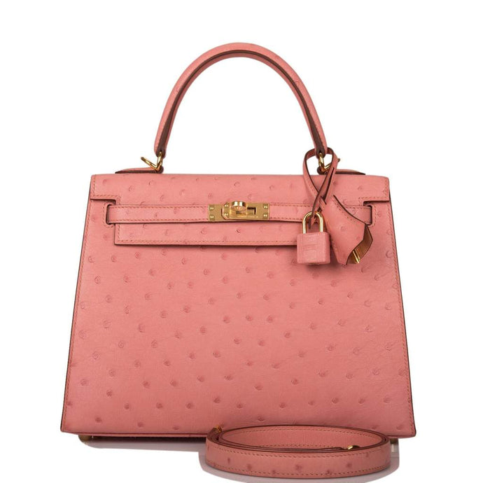 [NEW] Hermès Kelly Sellier 25 | Terre Cuite, Ostrich Leather, Gold Hardware