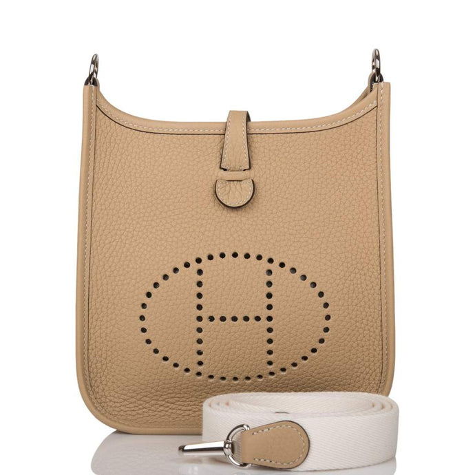 [New] Hermès Trench Clemence Evelyne TPM Bag Palladium Hardware