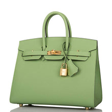 Load image into Gallery viewer, [New] Hermès Vert Criquet Epsom Sellier Birkin 25cm Gold  Hardware
