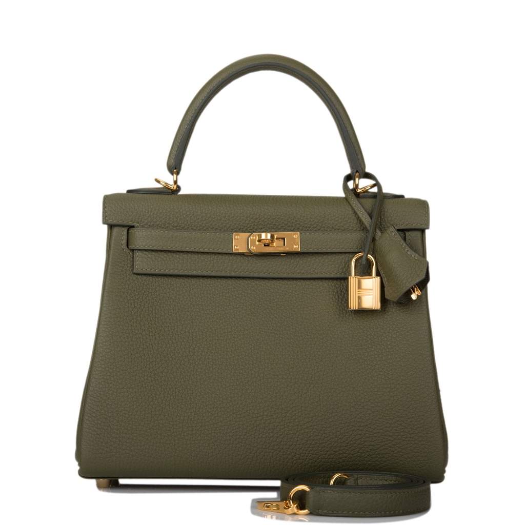 [NEW] Hermès Kelly Retourne 25 | Vert Veronese, Togo Leather, Gold Hardware