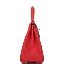Load image into Gallery viewer, [NEW] Hermès Kelly Retourne 28 | Rouge Tomate, Clemence Leather, Palladium Hardware
