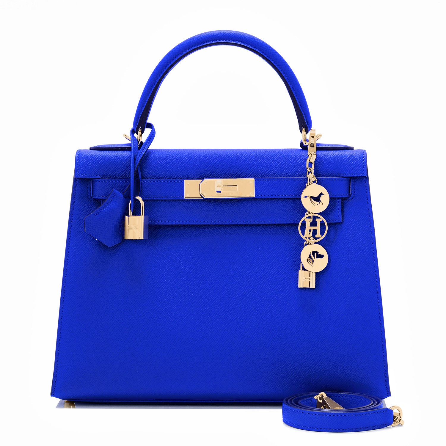 [NEW] Hermès Kelly Sellier 28 | Blue Electric, Epsom Leather, Gold Hardware