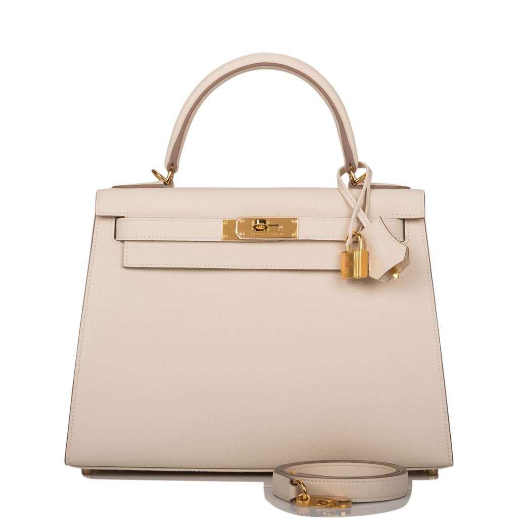 [NEW] Hermès Kelly Sellier 28 | Craie, Epsom Leather, Gold Hardware