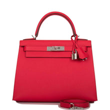 Load image into Gallery viewer, [NEW] Hermès Kelly Sellier 28 | Rouge Coeur, Epsom Leather, Palladium Hardware
