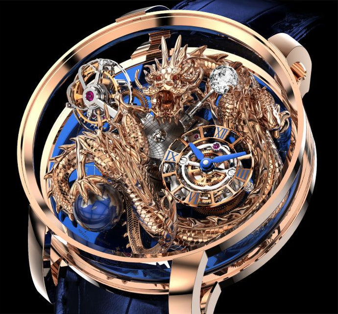 [NEW] Jacob & Co Astronomia Art Dragon Rose Gold Sky | AT112.40.DR.SD.A