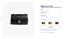 将图片加载到图库查看器中， [NEW] Chanel Mini Rectangular Flap Bag | Lambskin Black &amp; Gold-Tone Metal
