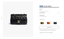 Load image into Gallery viewer, [NEW] Chanel Mini Rectangular Flap Bag | Lambskin Black &amp; Gold-Tone Metal
