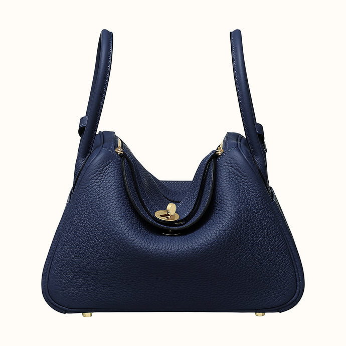 [New] Hermès Lindy 26 | Bleu Nuit, Taurillon Clemence Leather, Gold Hardware