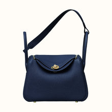 Load image into Gallery viewer, [New] Hermès Lindy 26 | Bleu Nuit, Taurillon Clemence Leather, Gold Hardware
